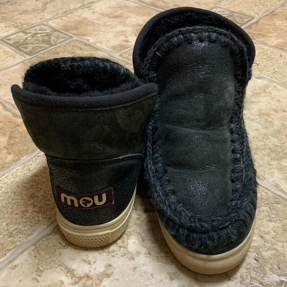 Mou Black and Cream Women's Shoes